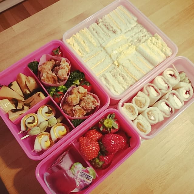 遠足弁当とかんたん大学芋のざっくりレシピ