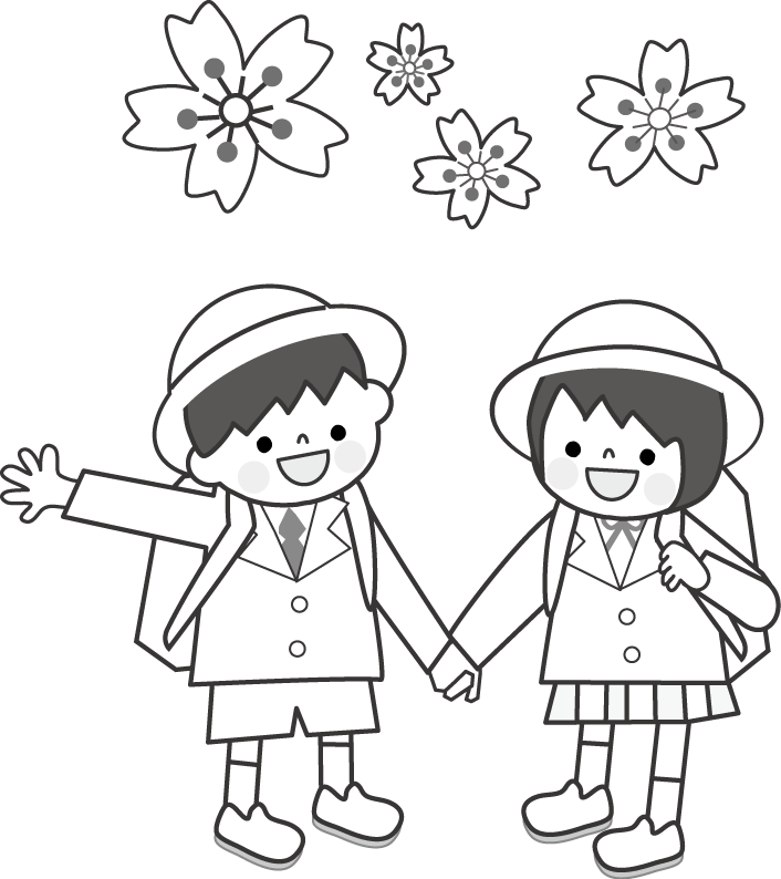 幼稚園・保育園・学校 無料イラスト お絵描き・お弁当