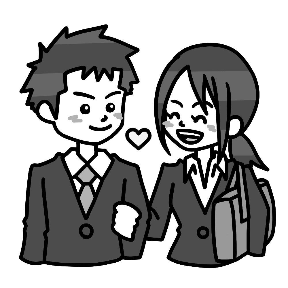 パーティで腕を組むカップルのイラスト素材FYI01640805ストックフォトの Qlean Market キュリンマーケット