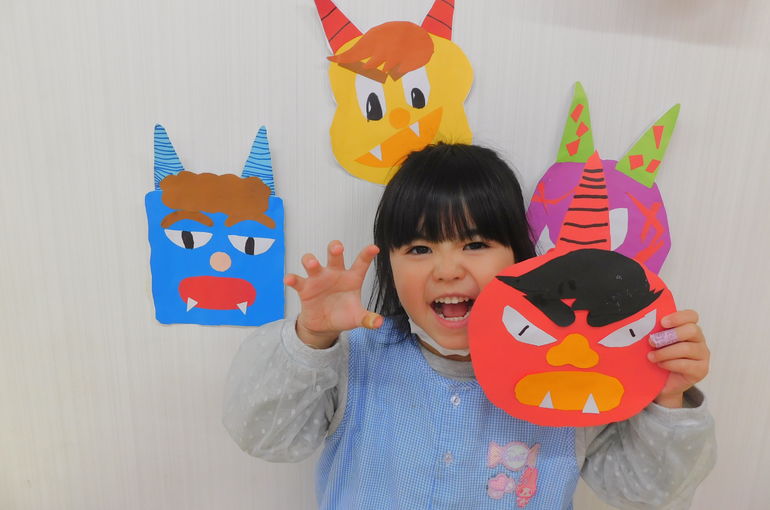 カラフルダンボールでつくる鬼のお面先生のためのページ教育・保育をサポートするオンラインショップ エデュース