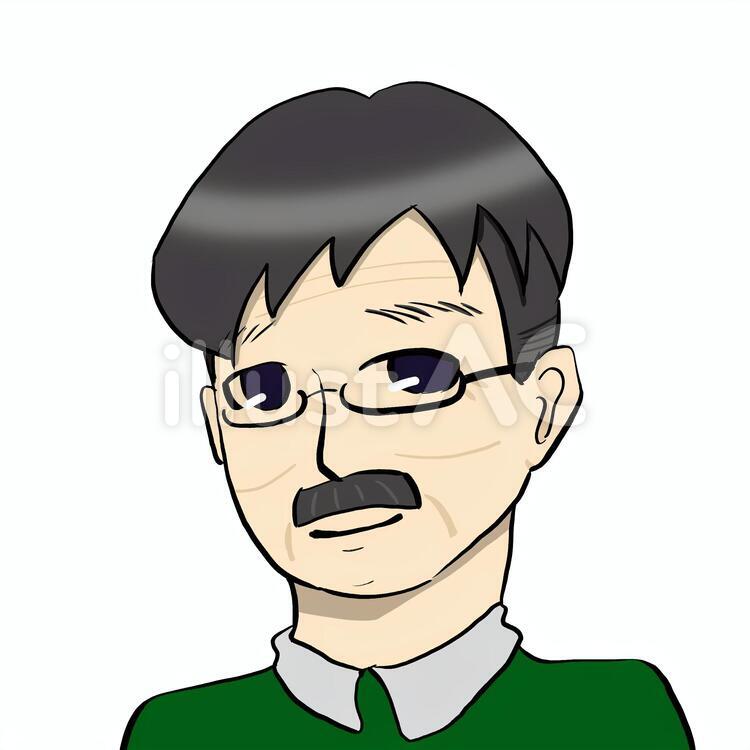 メガネをかけたお父さんイラスト ソフト