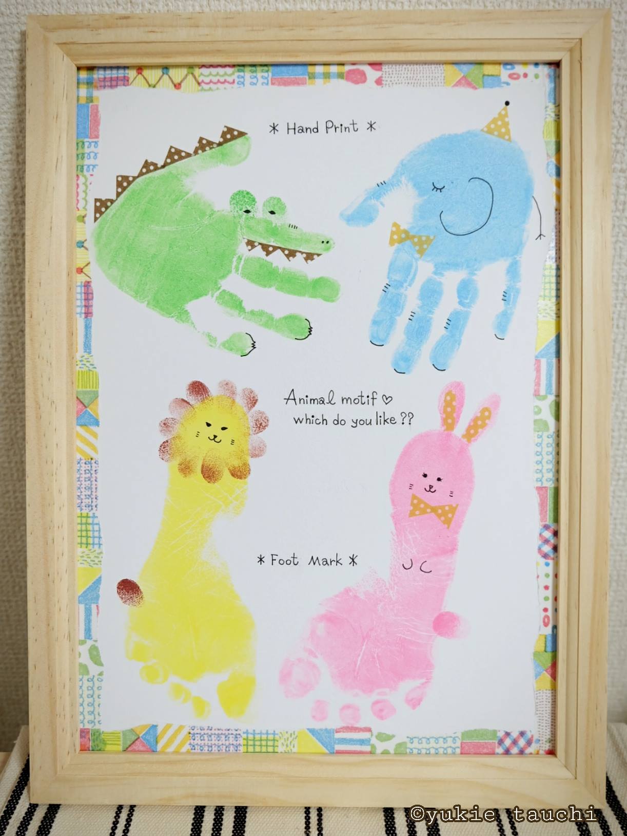 0〜1ヶ月 新生児 手形足形 台紙 雑貨・その他 tegata_ashigata 通販 5163914Creema クリーマ