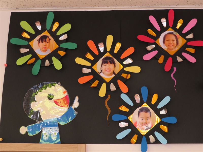 製作 花火 ～1歳児～東京・千葉にある認可・認証保育園ならぽけっとランド