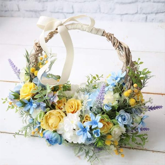 結婚式のご報告 お母様の手作りリースブーケ&ウェディングアイテムプリザーブドフラワー教室「フラワーマリアージュ」