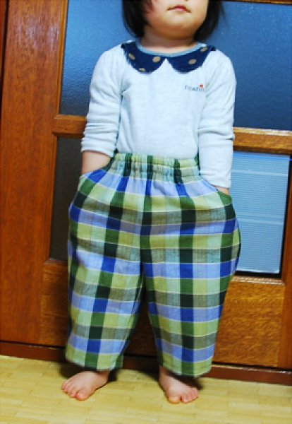 らくぬいパンツ140・150サイズ型紙モニターさん作品ソーイングで暮らしを豊かに＋Sew プラッソ byちゃきステ