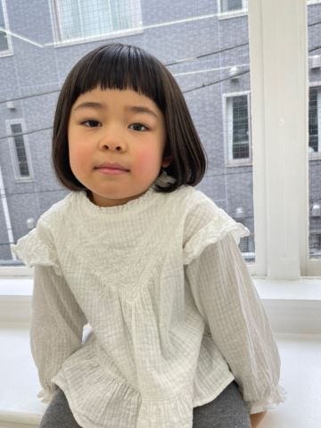 2025年秋 子供に似合うぱっつん前髪の髪型 ヘアカタログ・ヘアスタイルボブ を探す - OZmallビューティ