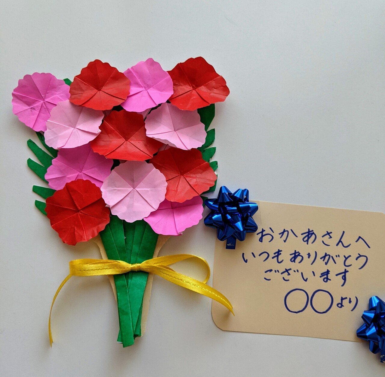 母の日制作～フラワーリース作り～