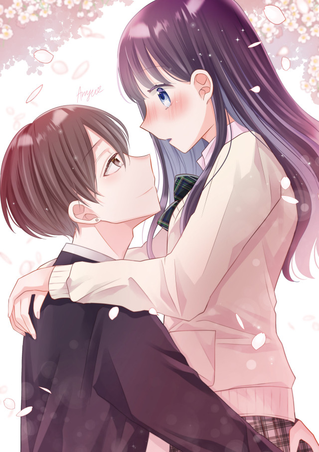 ほんとはこの寝方がすき。カップルの日常カップルイラスト漫画動画胸キュン恋愛漫画ツンデレツンデレ彼女胸キュン漫画抱っこハグ同棲カップル