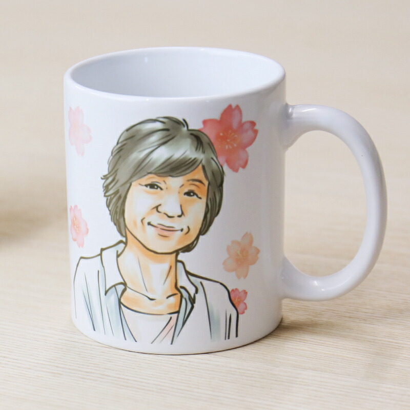 似顔絵をプリントして卒園記念のマグカップを作成！オリジナルプリント.jp お客様プリント作品集