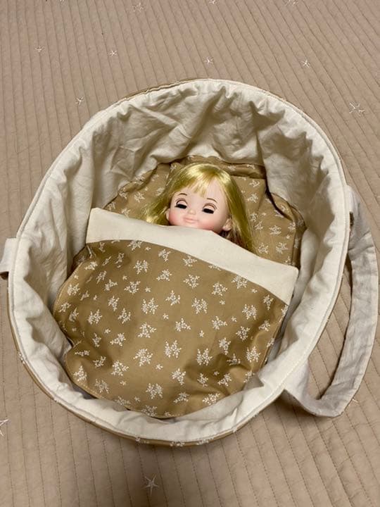 淡色ヌビキルトでお花のドールクーファン作り♪: うろこのあれこれハンドメイド