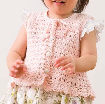 ベビーベスト無料編み図 ダウンロード