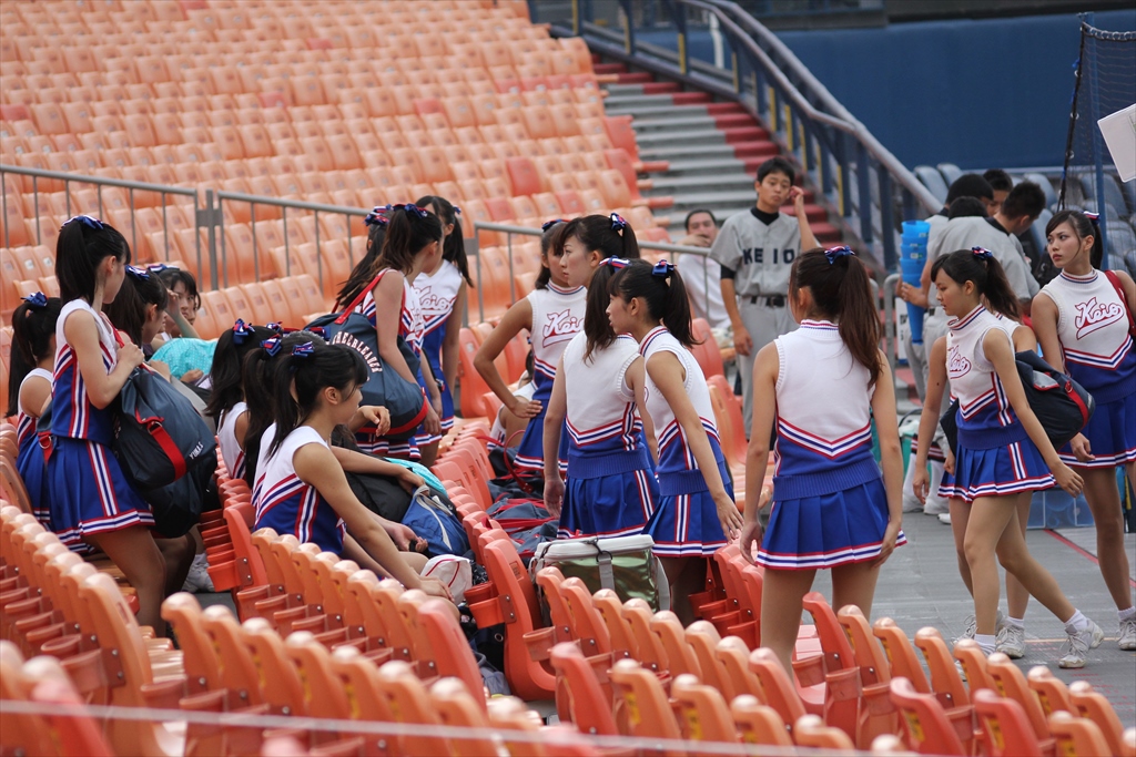 慶應義塾大学チアリーダー慶早戦 第２戦・試合前の慶應 単独 応援から抜粋 ヒットソングにのせて2021 5 30