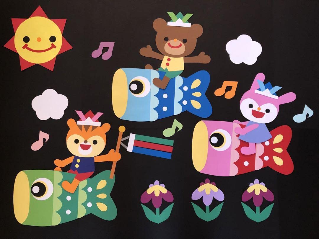 金太郎 折り紙 5月壁面飾り ご確認ページ こどもの日・5月の