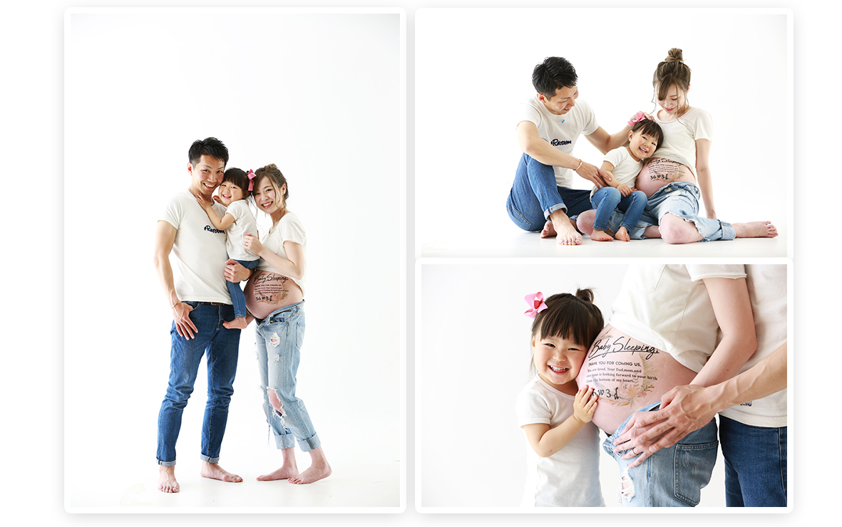 子ども 上の子 と一緒に撮影するマタニティフォトポーズ集 - 結婚写真・フォトウェディング ロケーションフォト マタニティフォト阿部写真館 茨城プレイアトレ土浦店