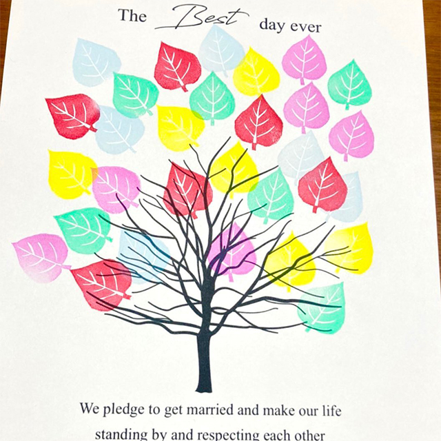 20％OFF にがおえ指紋アート結婚証明書 Wedding Tree -ウェディングツリー-結婚式 ウェルカムスペース・演出小物ならPIARY ピアリー
