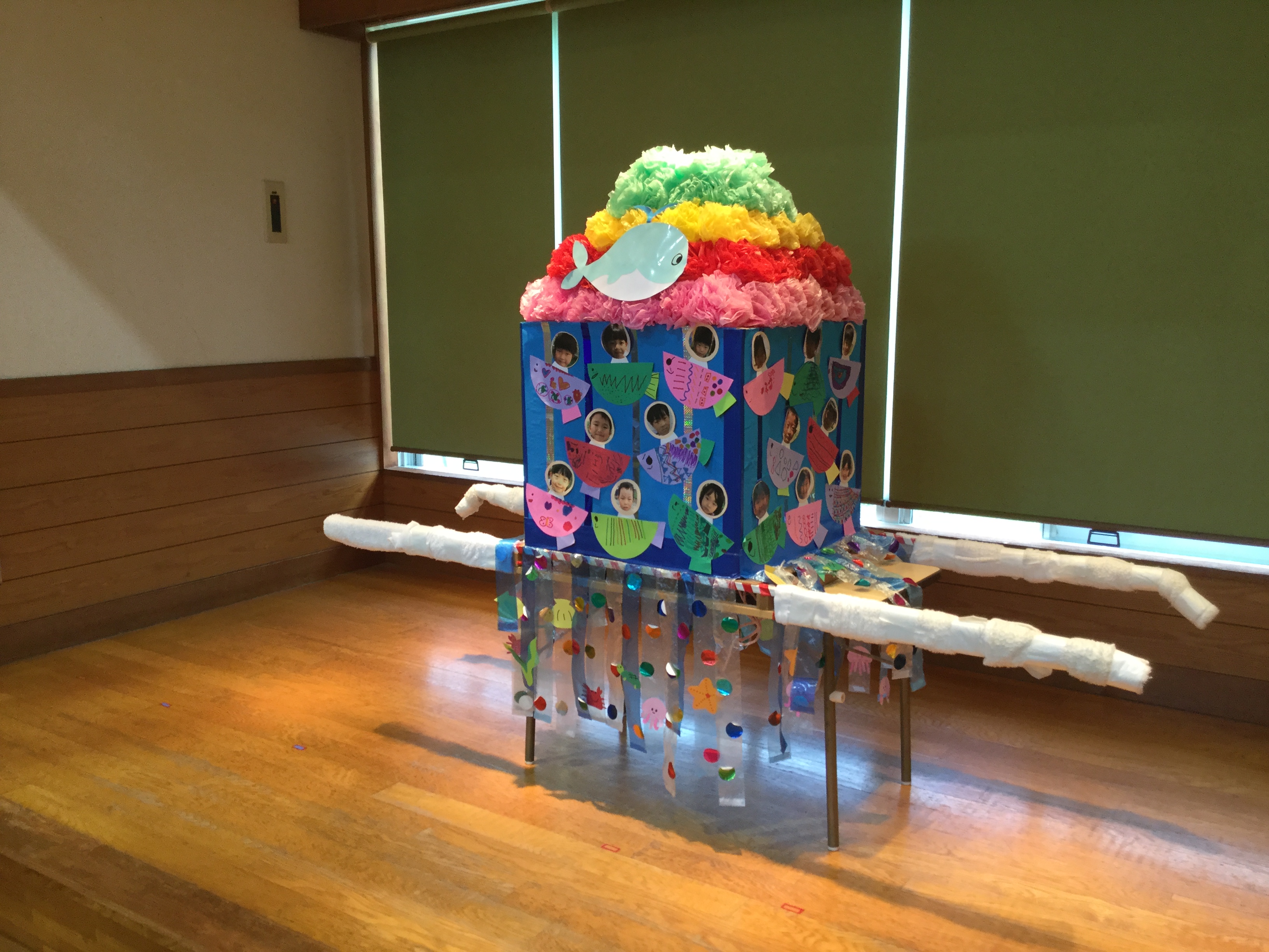 手作り御輿 幼稚園、保育園、子供会にどうですか