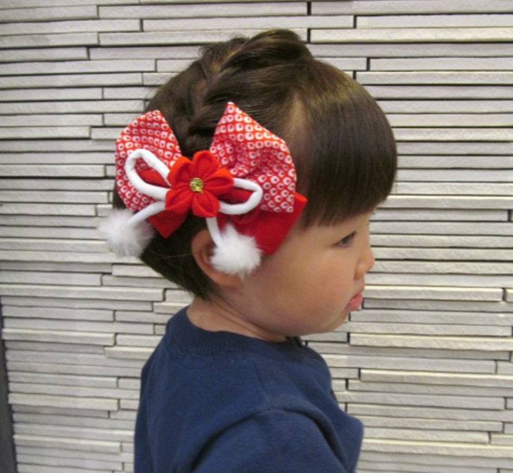 七五三3歳髪型自分でできる簡単ヘアセット13選！おだんご～ボブヘア♪髪が少なくてもセルフアレンジできた出張撮影ナビ