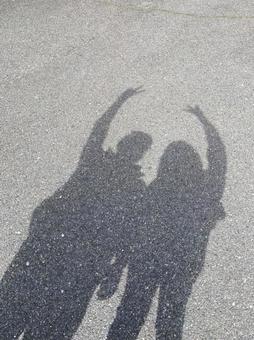 カップルの影の写真・画像素材-Snapmart スナップマート