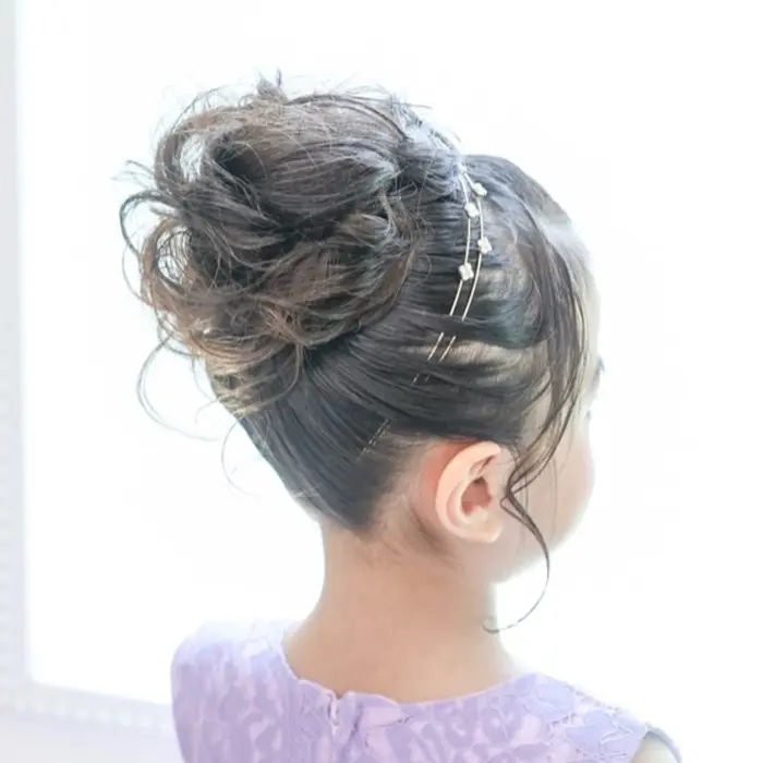 子どものお団子ヘアのやり方！夏祭りや発表会に簡単ヘアアレンジantenna アンテナ