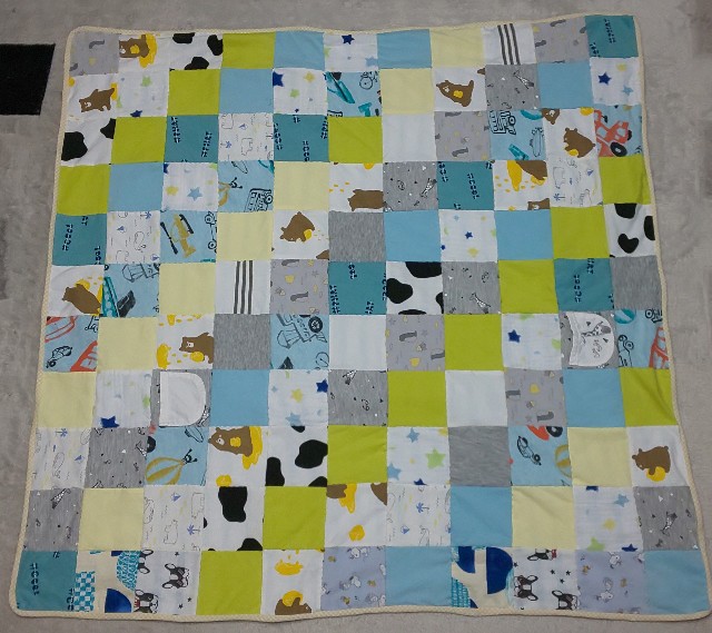 DIY ベビー服リメイク パッチワーク 後編＊リメイク＊トートバッグ baby clothes wear remake tote bag quiltpatchwork