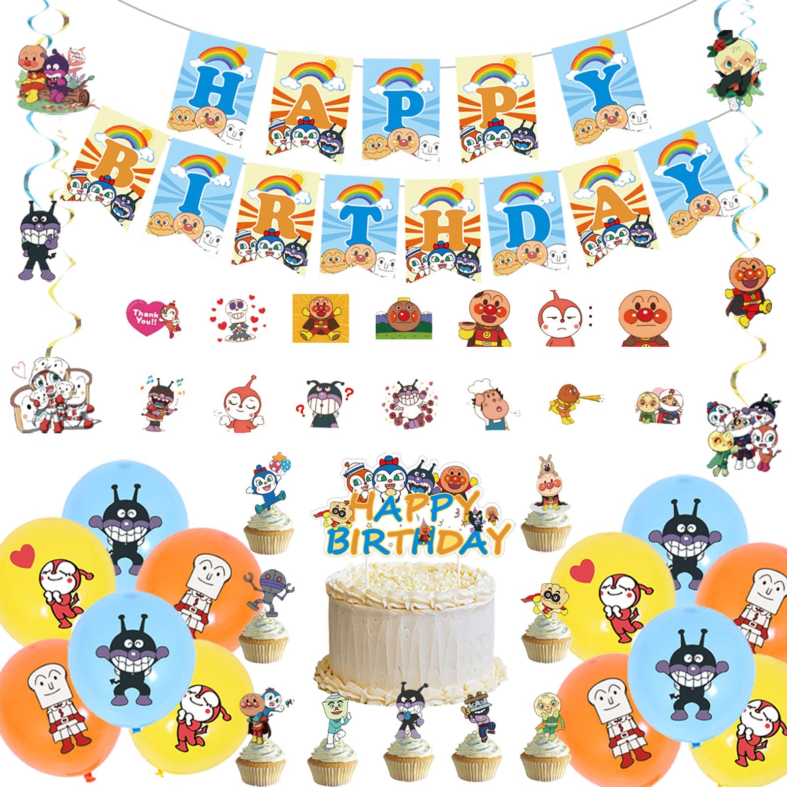 2歳バースデー誕生日飾り付けアンパンマン