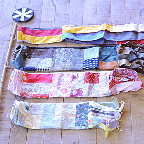 手作りのお細工物「古布・鯉のぼりタペストリー」そして「ありがとうのモノサシ」 - きものふくしま 着物と和雑貨