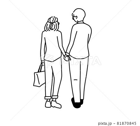 恋人手を繋ぐのイラスト素材 - PIXTA