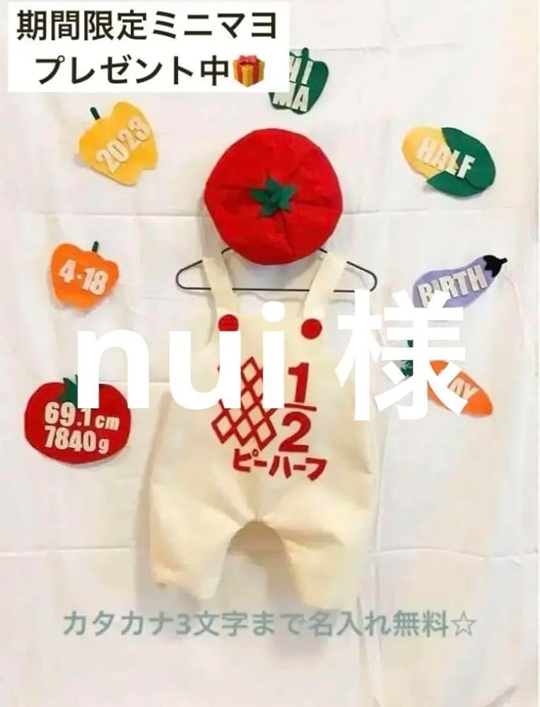 楽天市場 木製キューピーハーフと一緒に使える野菜 セット ハーフ バースデー 飾り付け レター バナー Half half 記念 記念日 半年6か月 6カ月 六カ月 六か月 誕生日 飾りフォト ウッド wood レターバナー sns インスタ 映え おしゃれ ベビー グッズ アイテム