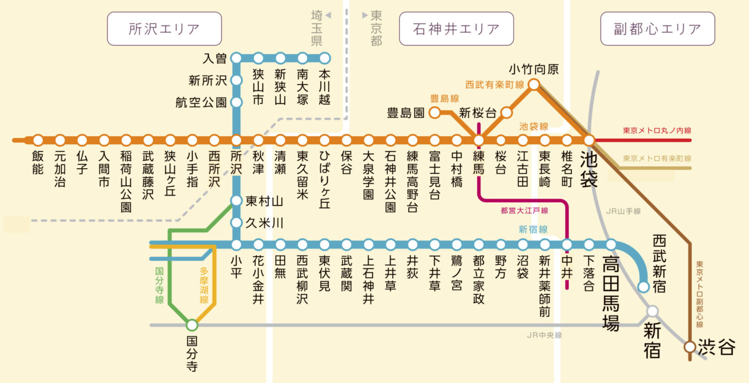 鉄道１６６ 【西武線の駅】池袋線清瀬駅と新宿線久米川駅 -