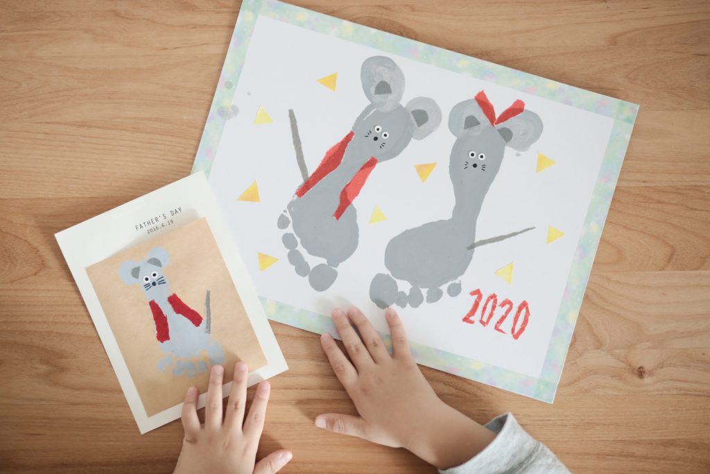 ギフト館 林檎 オンラインショップ手形・足形アート制作キット ＦＩＲＳＴ ＡＲＴ 色紙サイズ 24-7057-46