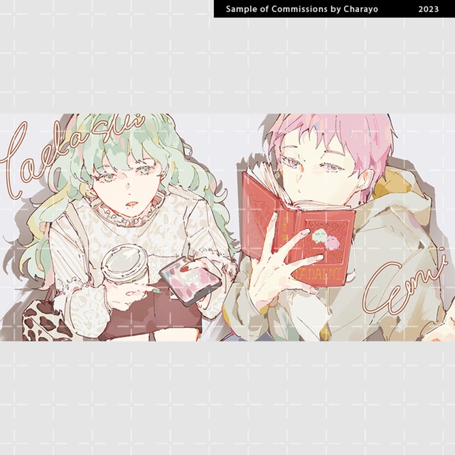 いつものちびキャラだと表現しずらい構図だったので 雰囲気違ったイラストで😌エッセイ漫画日常レズビアンレズカップルカップルイラストイラスト創作漫画創作恋愛お絵かきライブドアインスタブロガーイラストカップルエッセイ 絵絵日記