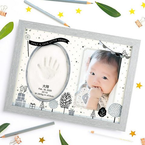 ベビー フォトフレーム 名入れ 命名 内祝い 出産祝い 写真立て赤ちゃん誕生日出産祝い にぴったり☆輝く誕生石☆簡単入力☆選べるデザイン☆メッセージ例文もあります☆オリジナルガラスフォトフレーム 誕生石スワロフスキー オプション写真立て 名