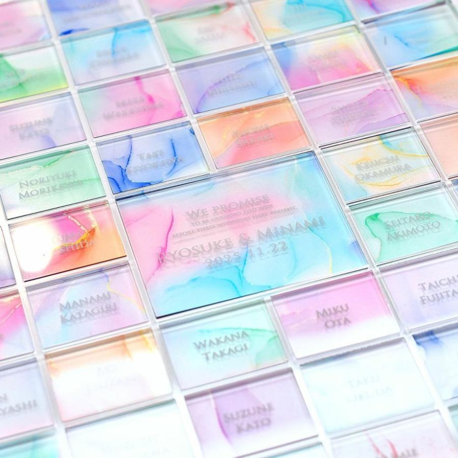 ゲスト参加型 結婚証明書 ゴールドネームプレート名入れ対応・木製・アクリルカバー付きiichi日々の暮らしを心地よくするハンドメイドやアンティークのマーケットプレイス