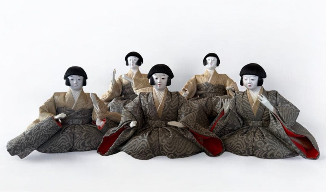 愛宝作 雛人形 13人揃 三人官女・五人囃子・随身・仕丁