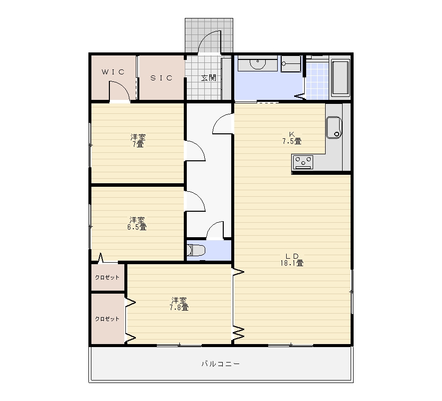 同棲のための2LDKリビング間取り✨