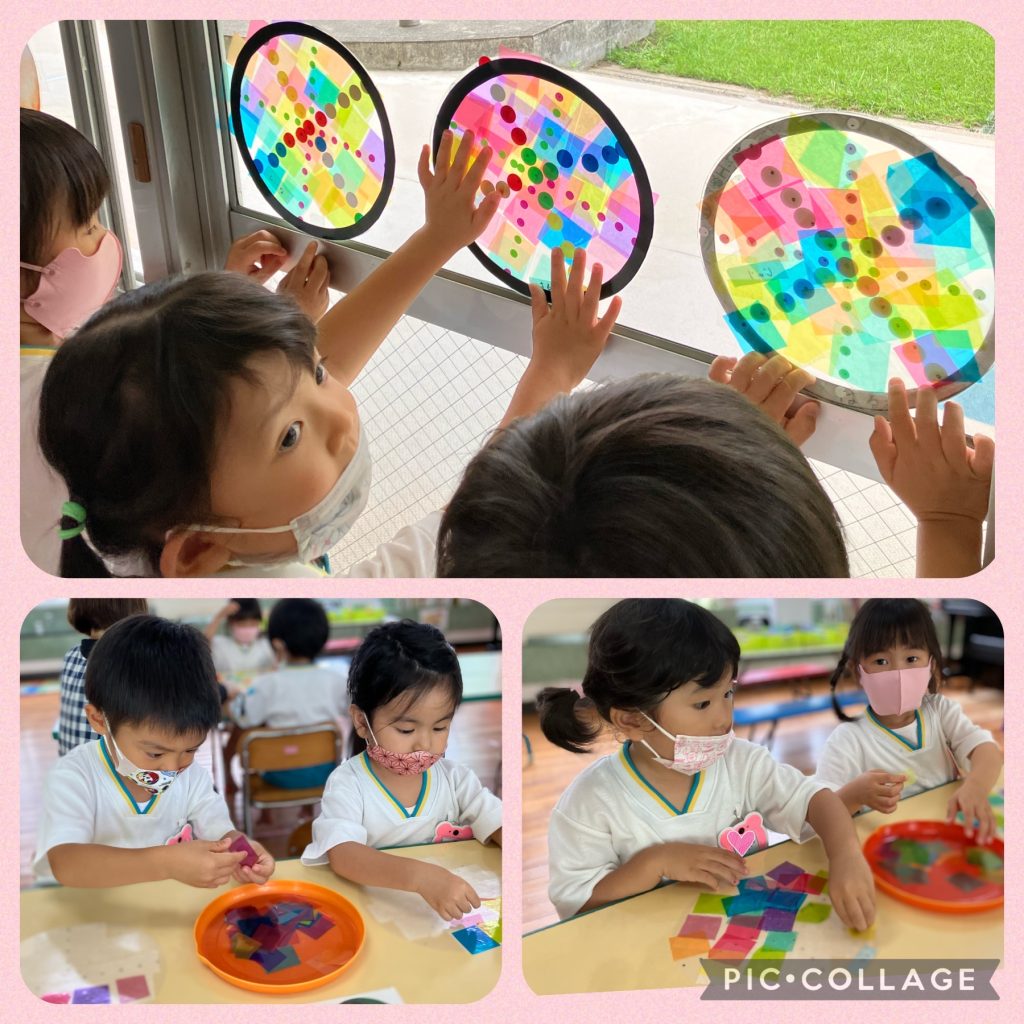 ２歳児 夏を感じよう！ストローを使って花火制作