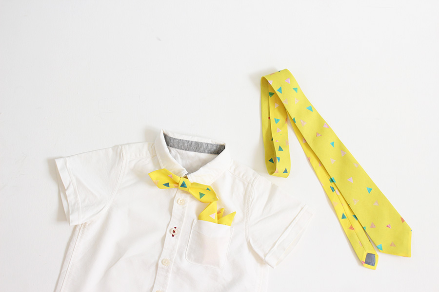 卒入園・卒入学に！本格派ネクタイ＆ポケットチーフの作り方nunocoto fabric