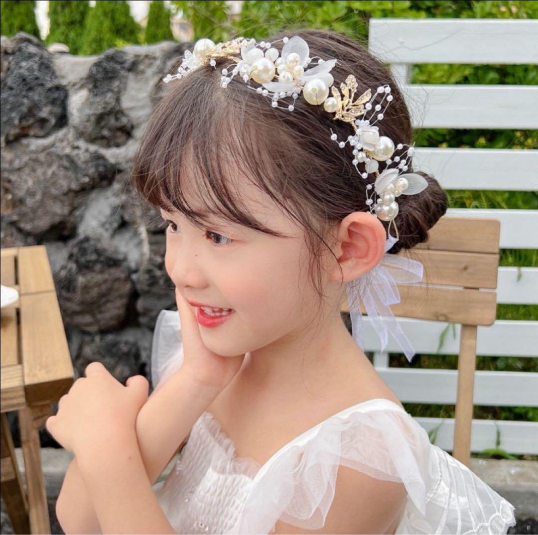 子供向け三つ編みカチューシャハーフアップの可愛いヘアアレンジ