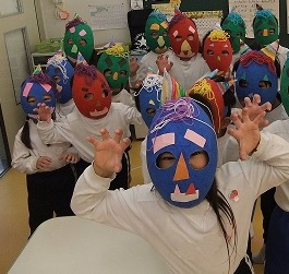 3歳児鬼のお面作り♪すえさみこども園 石川県小松市