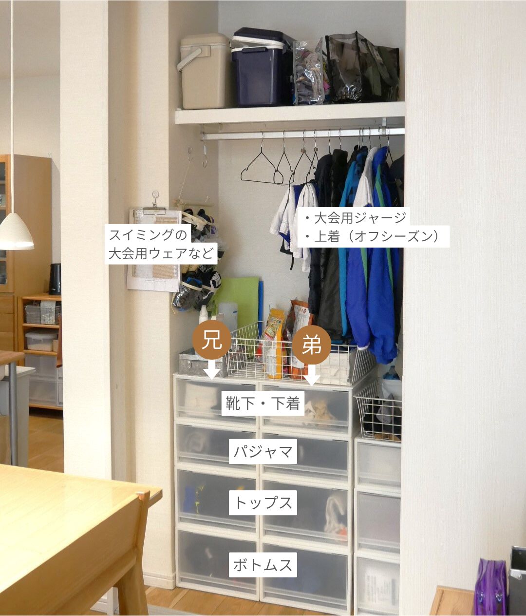 クローゼット収納見直し子供服ゾーン収納術や整理整頓のアイデア暮らしニスタ
