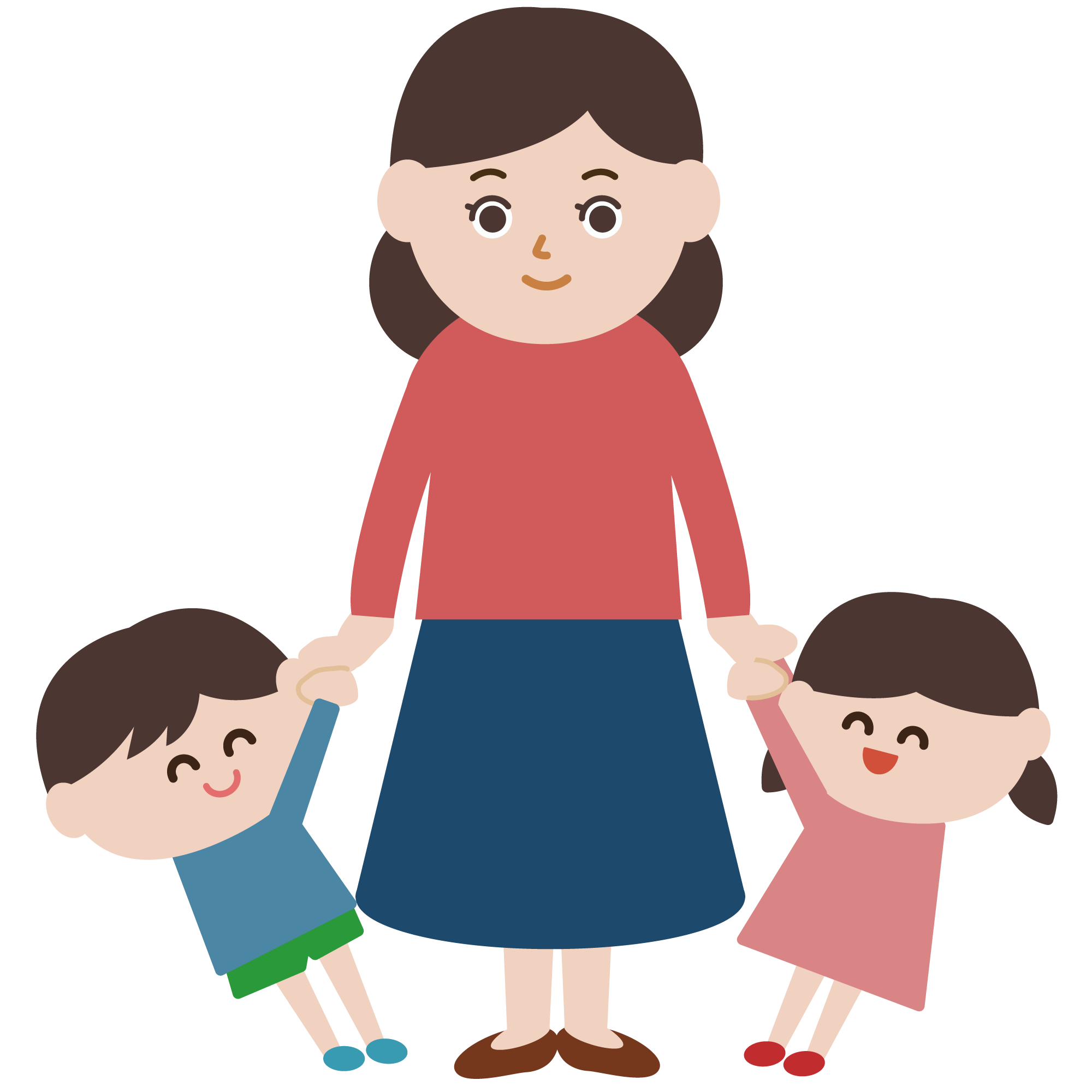 お母さんが赤ちゃんを抱っこ 無料イラスト素材Good