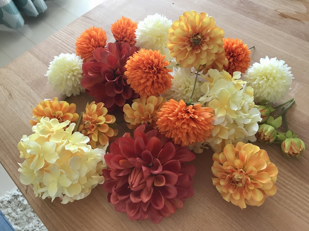 ボールブーケの作り方。バラと紫陽花の可愛いフラワーボール。梅雨を楽しむフラワーアレンジメント 。造花・アーティフィシャルフラワーDIYPomander Ball