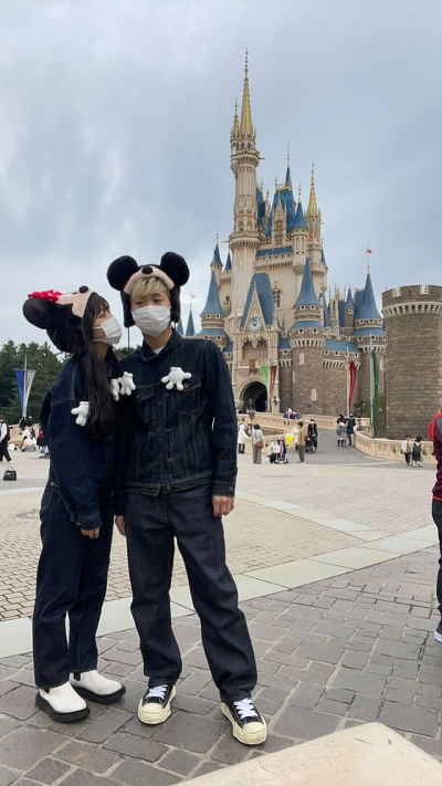 春の制服ディズニーカップルコーデ🏰🎀 参考にしてみてね！ shortsfashionwegooutfitdisneyウィゴー春制服高校生デート