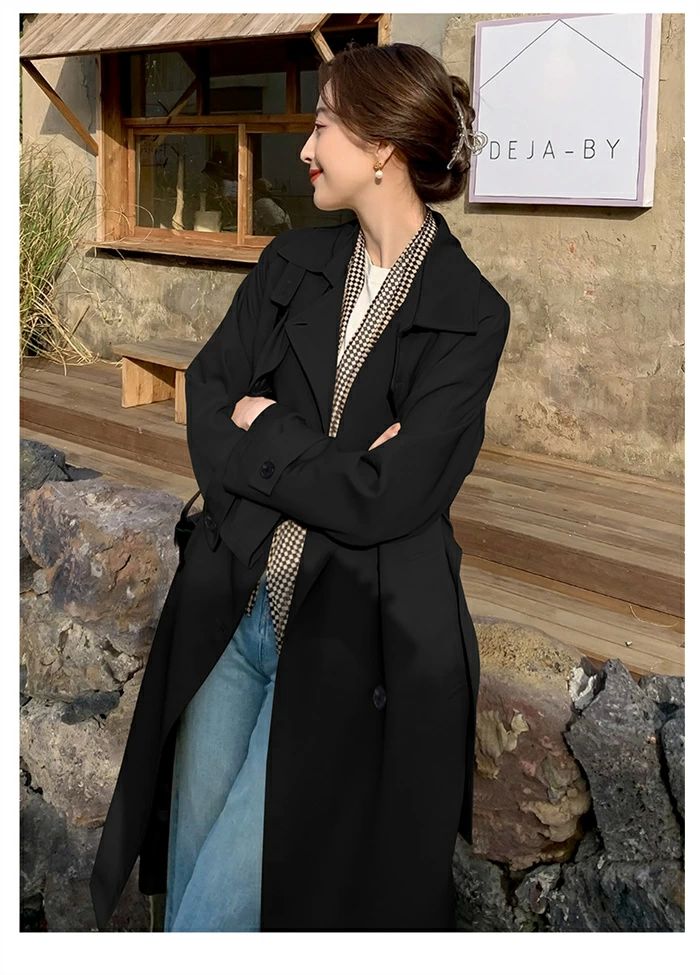 AmazonZAI2レディース トレンチコート コート ロングコート ベージュ チェスターコート ジャケット アウター Sロングジャケット スプリングコート 春コート カジュアル ロング マキシ丈 長袖 おしゃれ 無地 ゆったり 上品 春秋冬 通勤 体型カバーコート・ジャケット