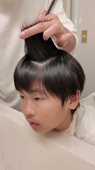 マッシュヘア 子供 切り方TikTok