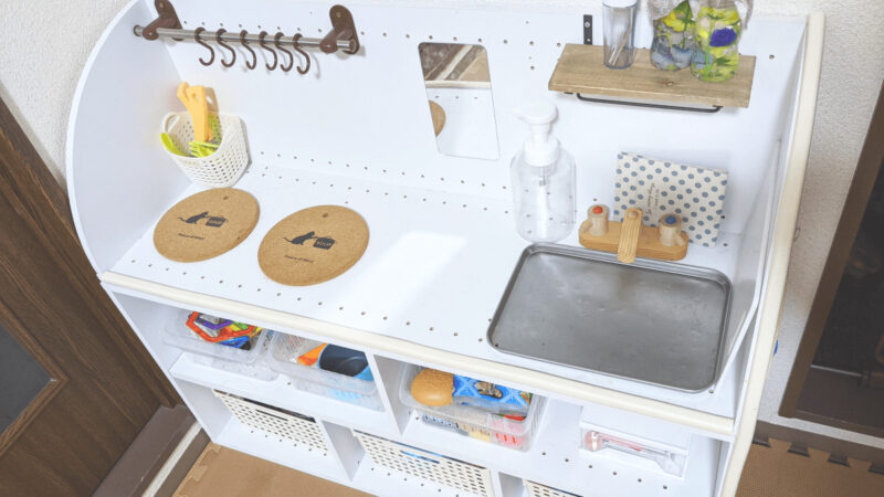 おままごとキッチンdiyカラーボックスTikTok