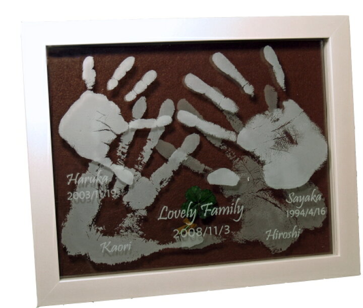 楽天市場 家族みんなで話題の手形アート ぞうさんのファミリーアート家族用 手形アート フォトフレーム 足形アート 手形 足型 赤ちゃん きょうだいファミリー インク キット スタンプ ベビー メモリアル 出産祝い 出産内祝 名入れ ギフト 100日祝い ハーフ