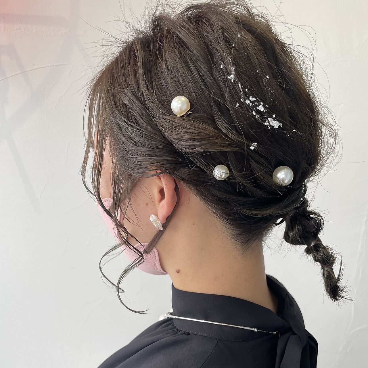 秋冬の花嫁様の組紐アレンジ・玉ねぎアレンジに ドライフラワー風ヘッドドレスHピンク グラミネ・パンパスグラスの髪飾り ヘッドドレス ウェディングLoufreasy Wedding 通販 12719367Creema クリーマ