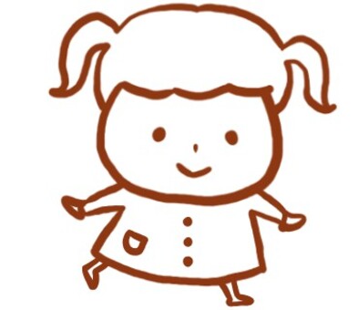 小さい女の子イラストフリー素材透過、PNG画像、ベクトル、PSDと無料ダウンロード Pngtree