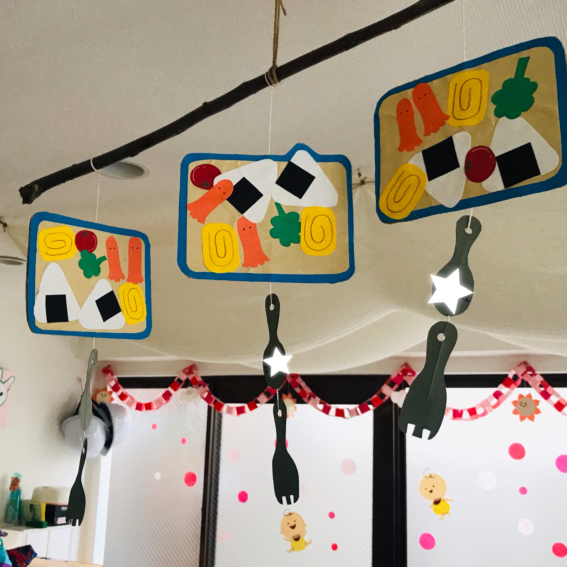 にこにこ♪お弁当製作キット ねこ 5人分+見本 保育 壁面飾り 雑貨・その他 inco 通販 16178722Creema クリーマ